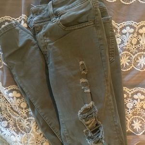 Olive American eagle jeans